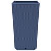 vidaXL Garden Planter Set of 2 Blue grey Polypropylene 12.8x12.8x22.4 in