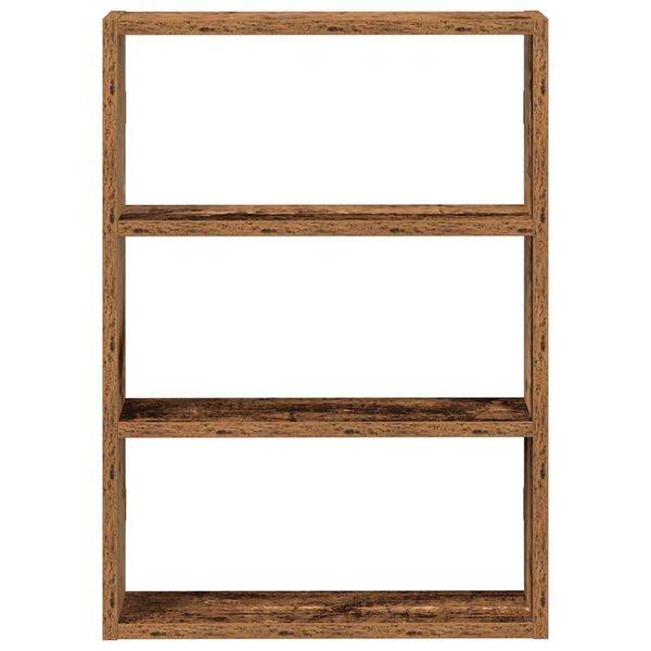vidaXL Wall Shelf Old Wood Engineered Wood Medium Wall Shelf