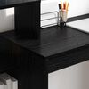 vidaXL Desk with Shelf Black oak 39.4" x 15.7" x 35.4" Engineered wood