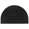 vidaXL Door Mat Black Half Round 23.6"x35.4" Tufted Coir