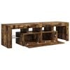vidaXL TV Cabinet Smoked Oak Engineered Wood Large TV Cabinet