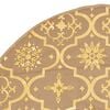 vidaXL Christmas Tree Skirt Yellow Fabric (100% polyester)
