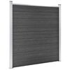 vidaXL Fence Panel Set WPC 207.1"x73.2" Black