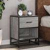 vidaXL Bedside Cabinet Gray Sonoma Engineered wood Medium