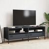 vidaXL TV Cabinet Anthracite Cold-rolled Steel Medium Adjustable Feet