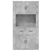vidaXL Highboard Concrete Grey Engineered Wood Highboard Rectangular
