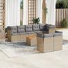vidaXL Garden Sofa Set Mix beige PE Rattan Large Modular