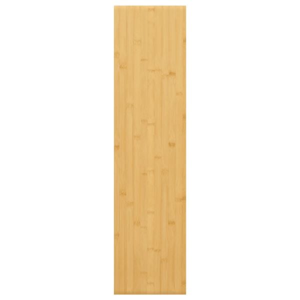 vidaXL Wall Shelf Natural Bamboo Bamboo with varnish finish 31.5 x 7.9 in