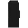 vidaXL Sideboard Black Oak 41.34 x 11.81 x 27.56 in Engineered Wood