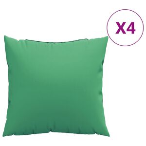 vidaXL Sofa Cushion Set of 4 Green Fabric (100% polyester)