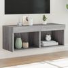 vidaXL TV Cabinet Gray Sonoma Engineered wood Compact