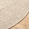 vidaXL Rug Cream Polypropylene &Oslash; 47.2 in UV-resistant materials Rug