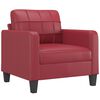 vidaXL Sofa Set Wine Red