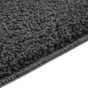 vidaXL Anti-slip Bath Mat with Toilet Cut Dark Grey 19.7" x 19.7" PP