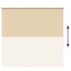 vidaXL Roller Blind Beige 100% Polyester, Aluminum 57 x 69 in
