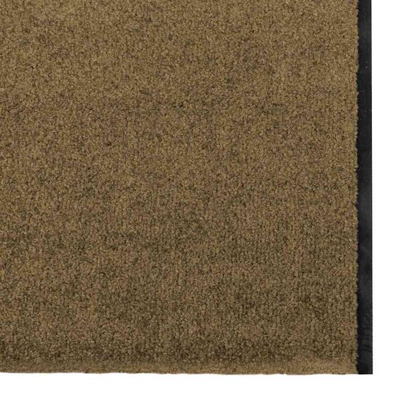 vidaXL Doormat Other Brown and Black 47.2" x 157.5" Polyamide and PVC