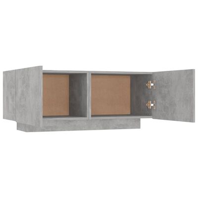 vidaXL TV Cabinet Concrete Gray 39.4"x13.8"x15.7" Engineered Wood