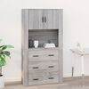 vidaXL Wall Cabinet Grey Sonoma Engineered wood