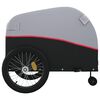 vidaXL Bike Trailer Black and Red 99.2 lb Iron