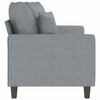 vidaXL 2-seater Sofa Light Grey Fabric (100% polyester), Metal, Textilene