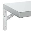 vidaXL Wall Shelf Silver Stainless steel Medium Wall mounting