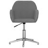 vidaXL Office Chair Light grey Polyester, Metal, Plywood Compact