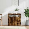 vidaXL Sideboard with LED Lights Smoked Oak 31.5"x13.8"x29.5"
