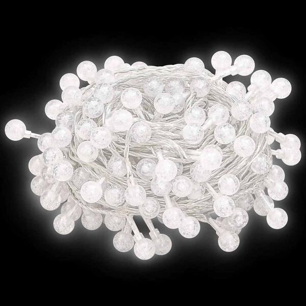 vidaXL Fairy String Light Cool White Plastic 65.6ft length