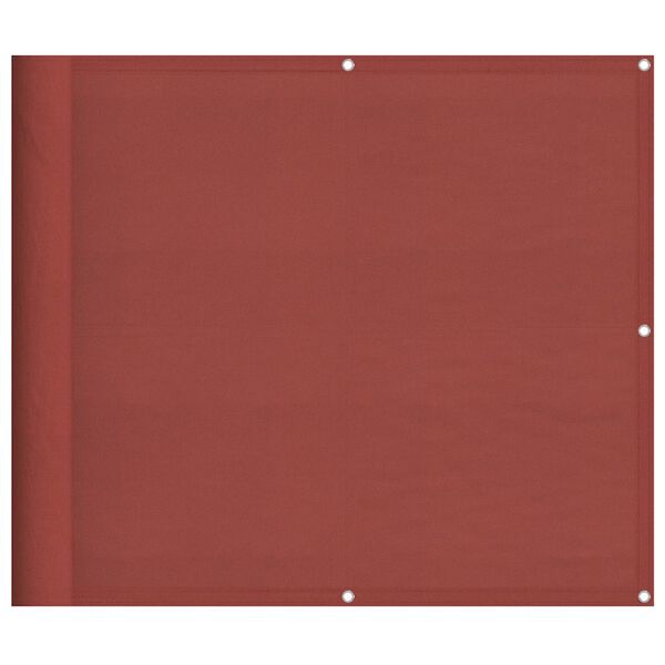 vidaXL Balcony Screen Terracotta 90x700 cm 100% Polyester Oxford