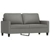 vidaXL 4 Piece Sofa Set with Cushions Dark Gray Fabric