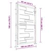 vidaXL Garden Gate 39.4" x 68.9" Stainless Steel