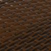 vidaXL Balcony Screen Brown and Black 118.1x39.4" Poly Rattan