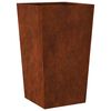 vidaXL Garden Planter Set of 2 Brown Weathering steel