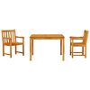 vidaXL Garden Dining Set 3 pcs Brown Solid Acacia wood
