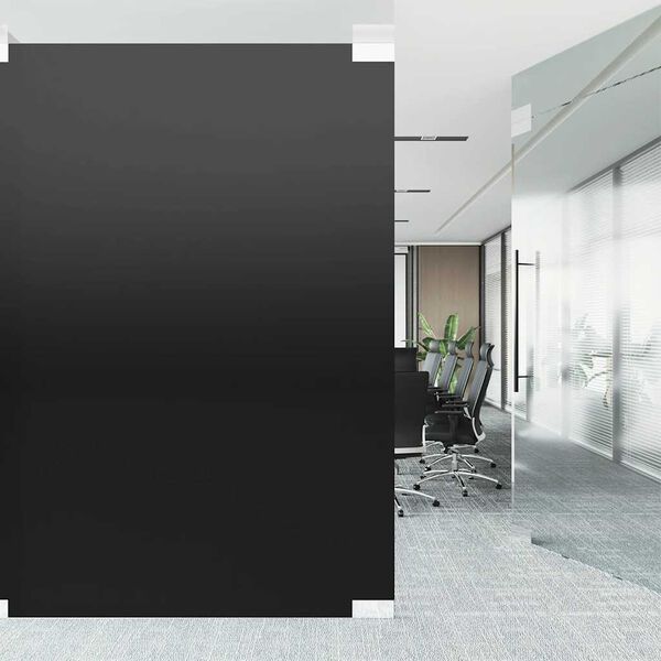 vidaXL Window Film Set of 5 Black PVC 17.7 in x 787.4 in