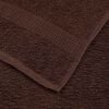 vidaXL Shower Towel Set of 4 Brown 100% cotton 27.6 x 55.1 in