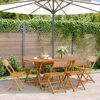 vidaXL Garden Chair Set of 6 Taupe