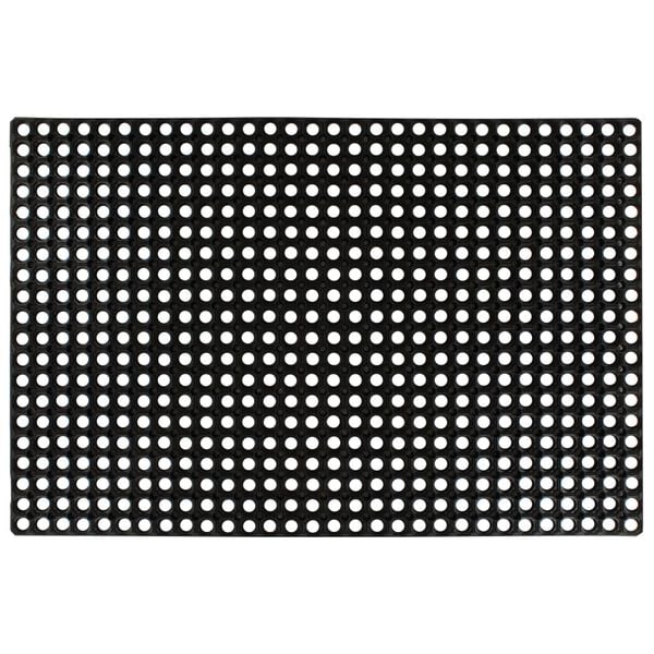 vidaXL Doormat Black 100% Rubber 31.5x47.2 in Anti-Fatigue Mat
