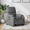vidaXL Electric Massage Recliner Chair Dark grey Polyester, metal, plywood