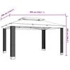 vidaXL Gazebo Anthracite Powder-coated steel, polyester with PA coating