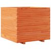 vidaXL Garden Planter Wax Brown Solid Pine Wood 31.5 x 31.5 x 28.3 in
