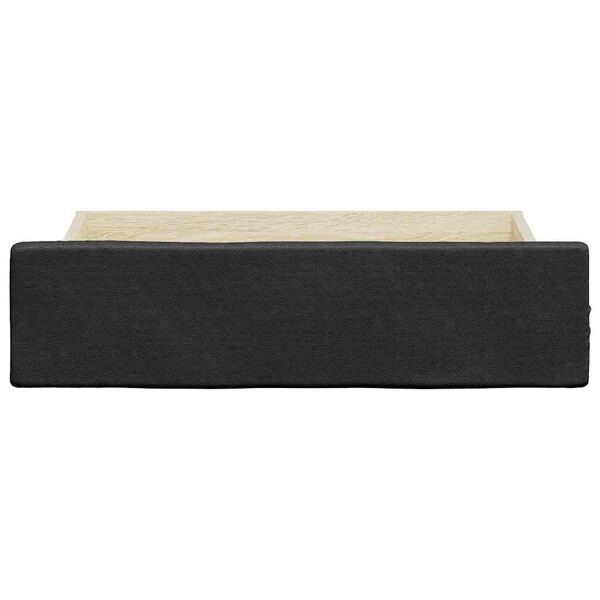 vidaXL Bed Drawer Black