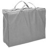 vidaXL Baby Playpen with Mattress Light Gray Linen Fabric