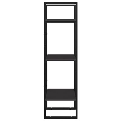 vidaXL 3-Tier Book Cabinet Gray 15.7"x11.8"x41.3" Chipboard