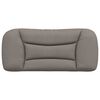 vidaXL Headboard Cushion Taupe 100% polyester 35.4 in Headboard Cushion