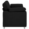vidaXL Sofa Black 70.87 x 30.31 x 32.28 in Fabric