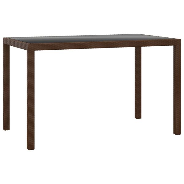 vidaXL Garden Dining Set Brown and Cream White