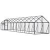 vidaXL Aviary Anthracite Aluminum, Galvanized Welded Wire Mesh Large