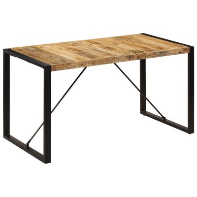vidaXL Dining Table 55.1"x27.6"x29.5" Solid Mango Wood