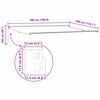 vidaXL Retractable Awning Multicolour 196.85" x 118.11
